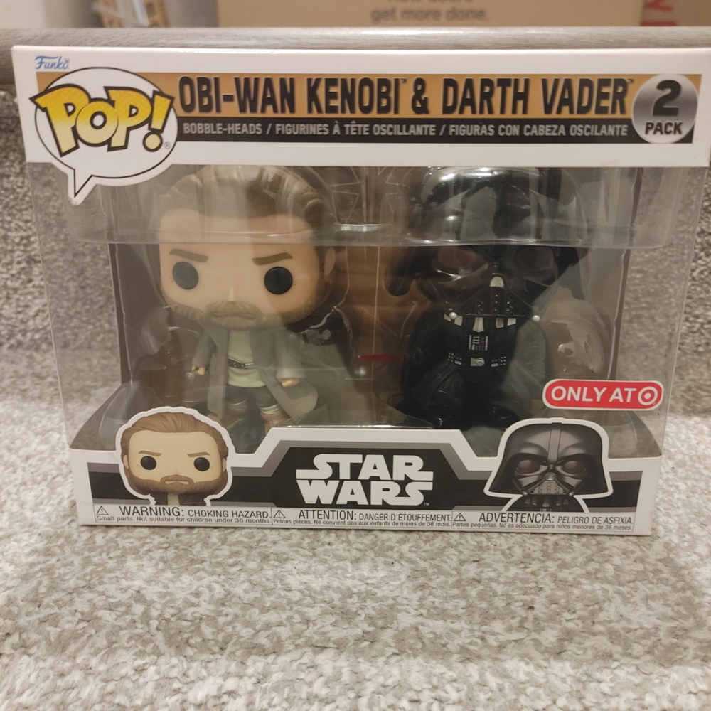 Funko Pop Obi-Wan Kenobi & Darth Vader 2-Pack